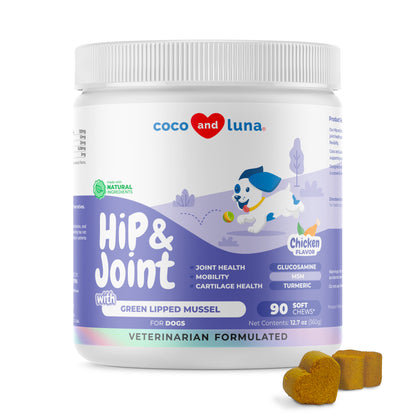 Joint Supplement for Dogs - Green Lipped Mussel - Glucosamine - Turmeric - MSM