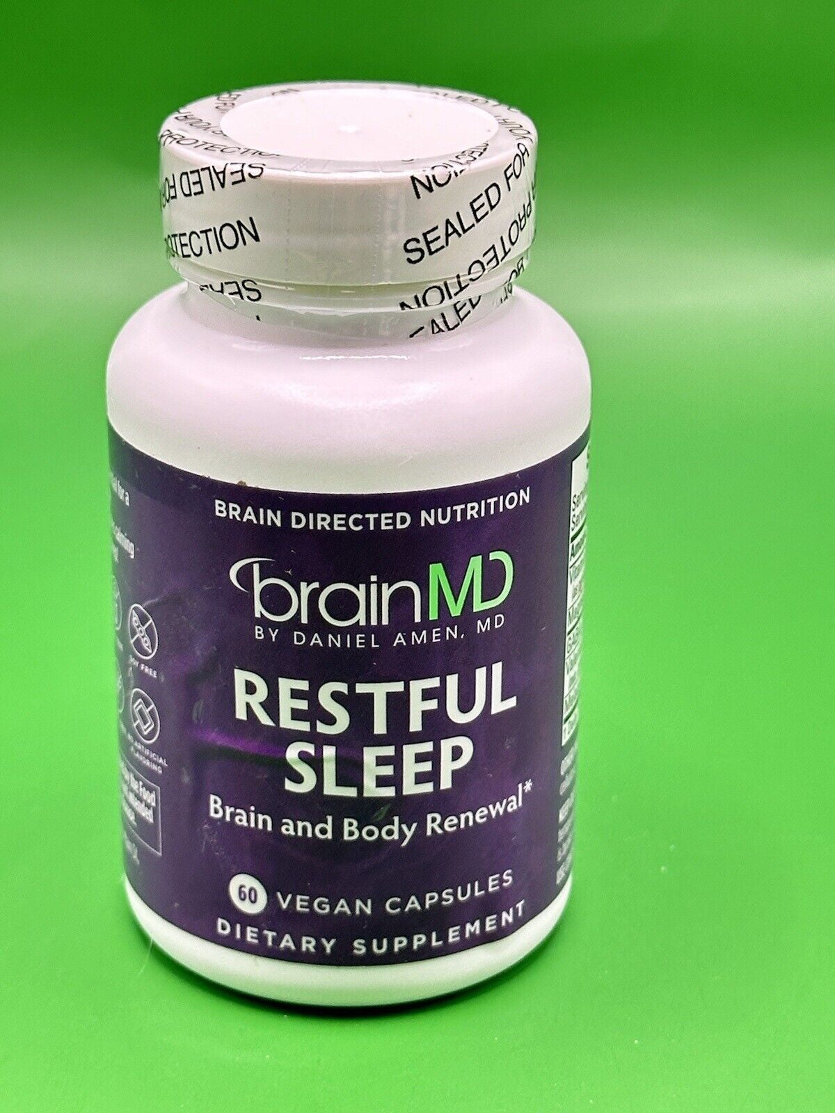 Brainmd Everyday Stress Relief Brain MD 60 Ct Vegan Capsules Best by 01/2026