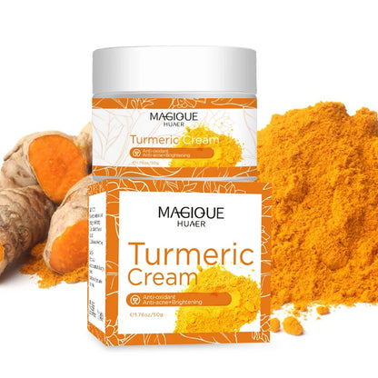 Whitening Cream Natural Organic Freckle Turmeric Cream Dark Spot Remover for Face Anti-Acne Moisturizer Brightening Skin Care