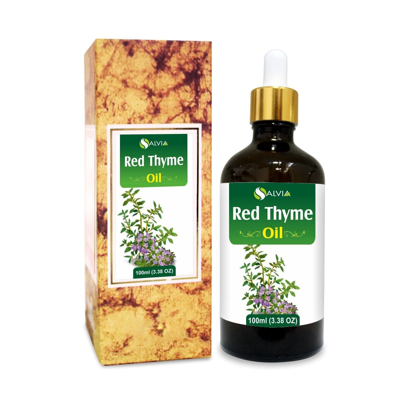 Red Thyme (Thymus Vulgaris) 100% Pure & Natural Essential Oil - [10Ml - 25 L].