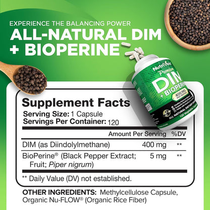 Nutrivein DIM Supplement 400Mg Diindolylmetha