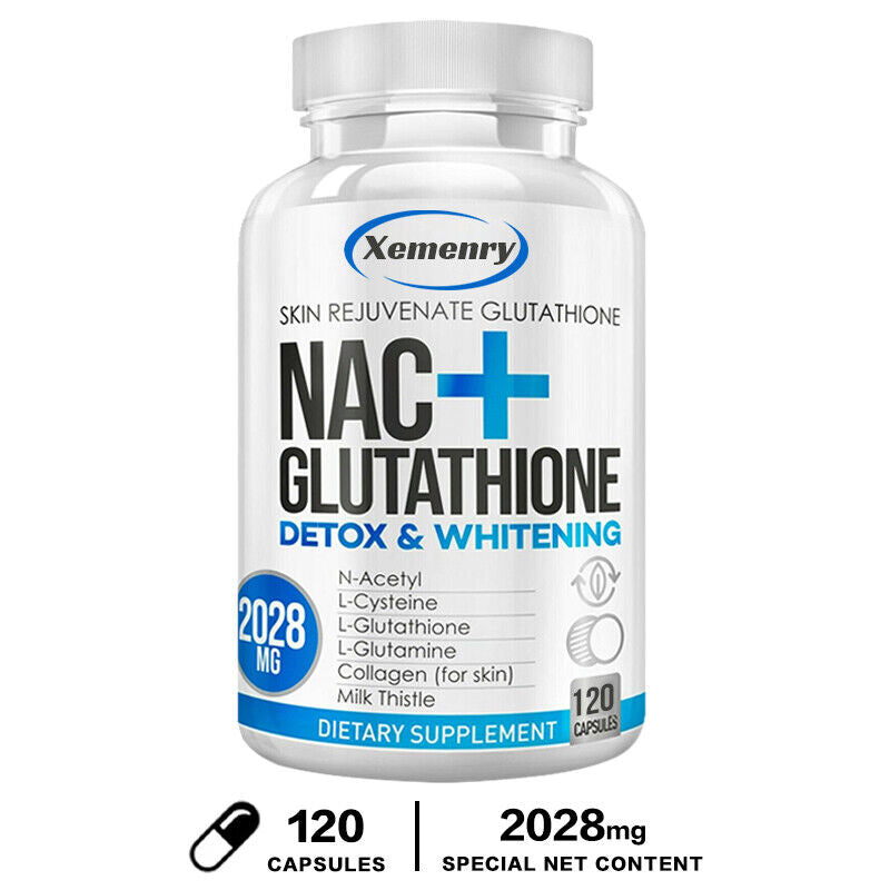 NAC+ Glutathione -Supports Liver & Respiratory Health, Anti-Aging - Antioxidants