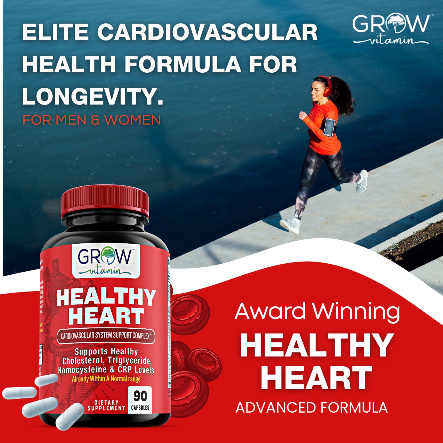 Healthy Heart Capsules for Artery Cleanse & Protection, and Support of Arteries