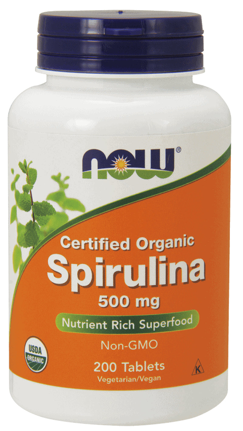 Spirulina Certified Organic 500Mg 200 Tablets