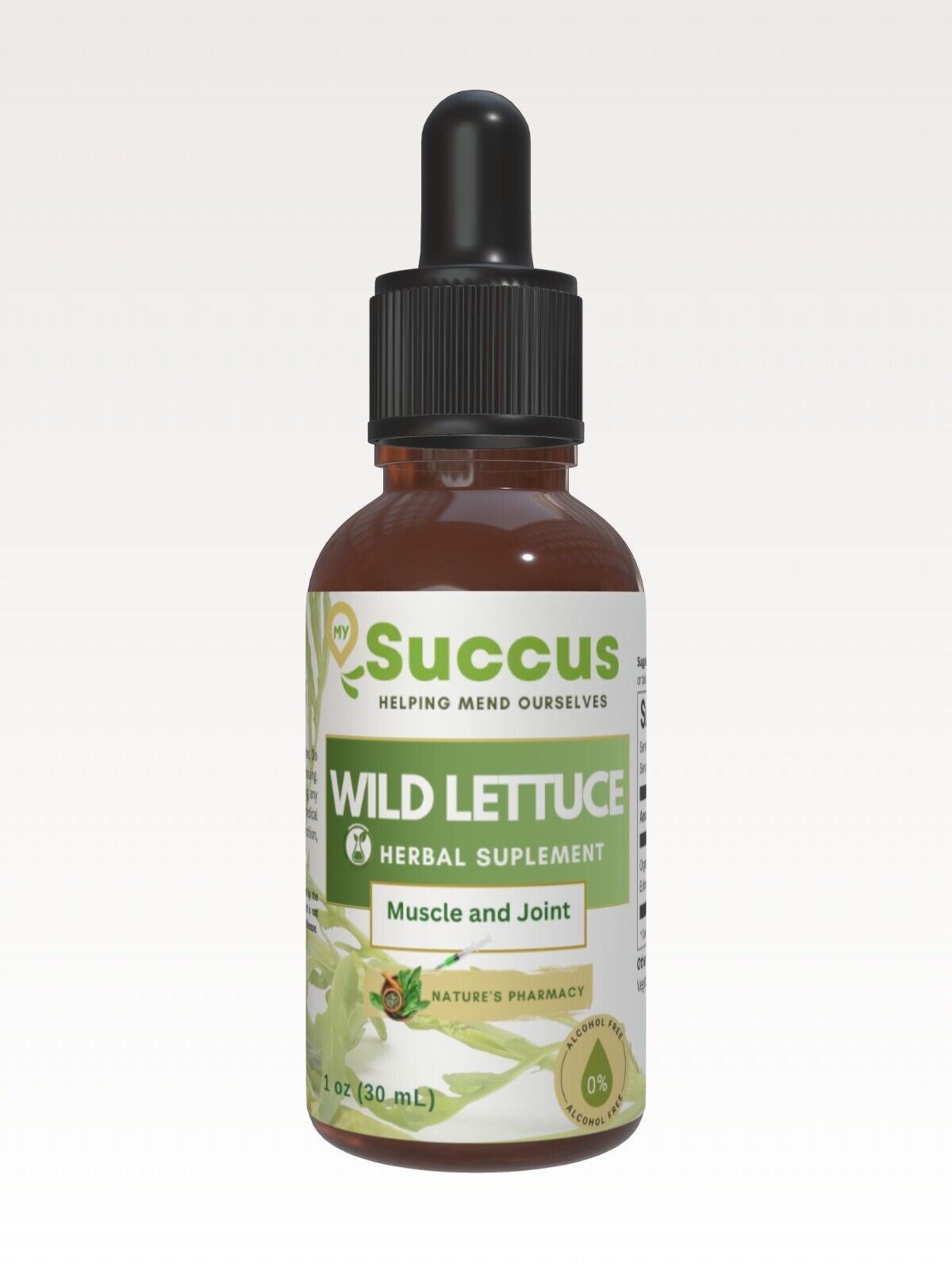 Wild Lettuce Tincture - (Potent) Alcohol Free