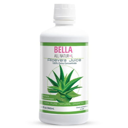 Bella All Natural Aloe Vera Juice, 32 Fl Oz