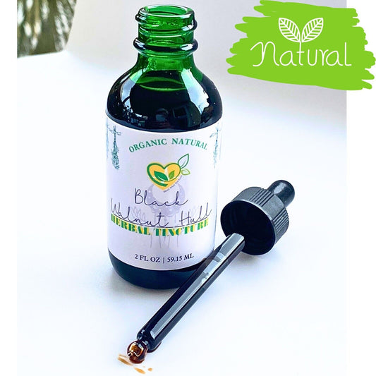 Black Walnut Hull Tincture Organic Liquid Herbal Drops 2 OZ Anti-Parasitic Pure