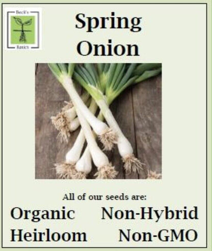 ORGANIC, NON-GMO, NON-HYRID, HEIRLOOM Vegetable Seeds - Autumn/Winter