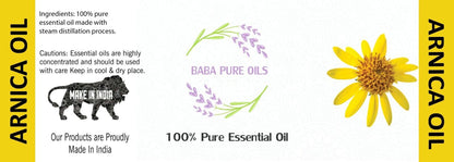 ARNICA OIL PURE NATURAL ESSENTIAL PURE ORGANIC from INDIA USD