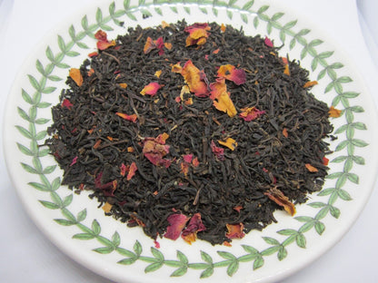 Rose Black Tea - Loose Black Tea Blend with Rose Petals from 100% Nature