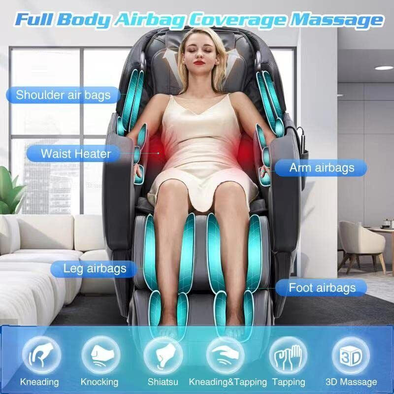 Massage Chair Zero Gravity Full Body Recliner Air Pressure SL Track