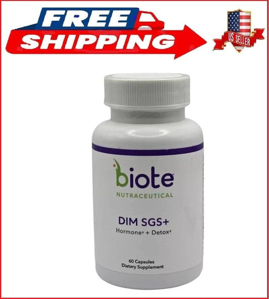 Biote Nutraceutical DIM SGS+ 60 Capsules Hormone + Detox - EXP 5/2027