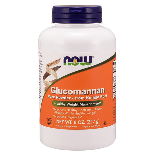 NOW Foods Glucomannan Pure Powder, 8 Oz.