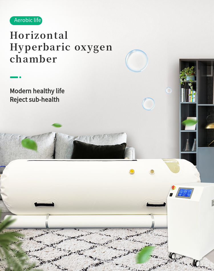 Portable Soft Horizontal Hyperbaric Oxygen Chamber for Home