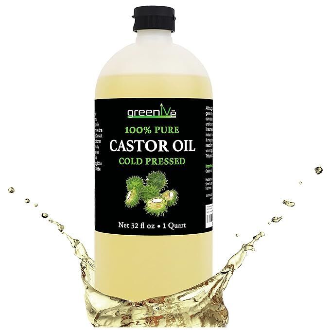 100% PURE CASTOR OIL - ORGANICALLY GROWN - COLD PRESSED - HEXANE FREE