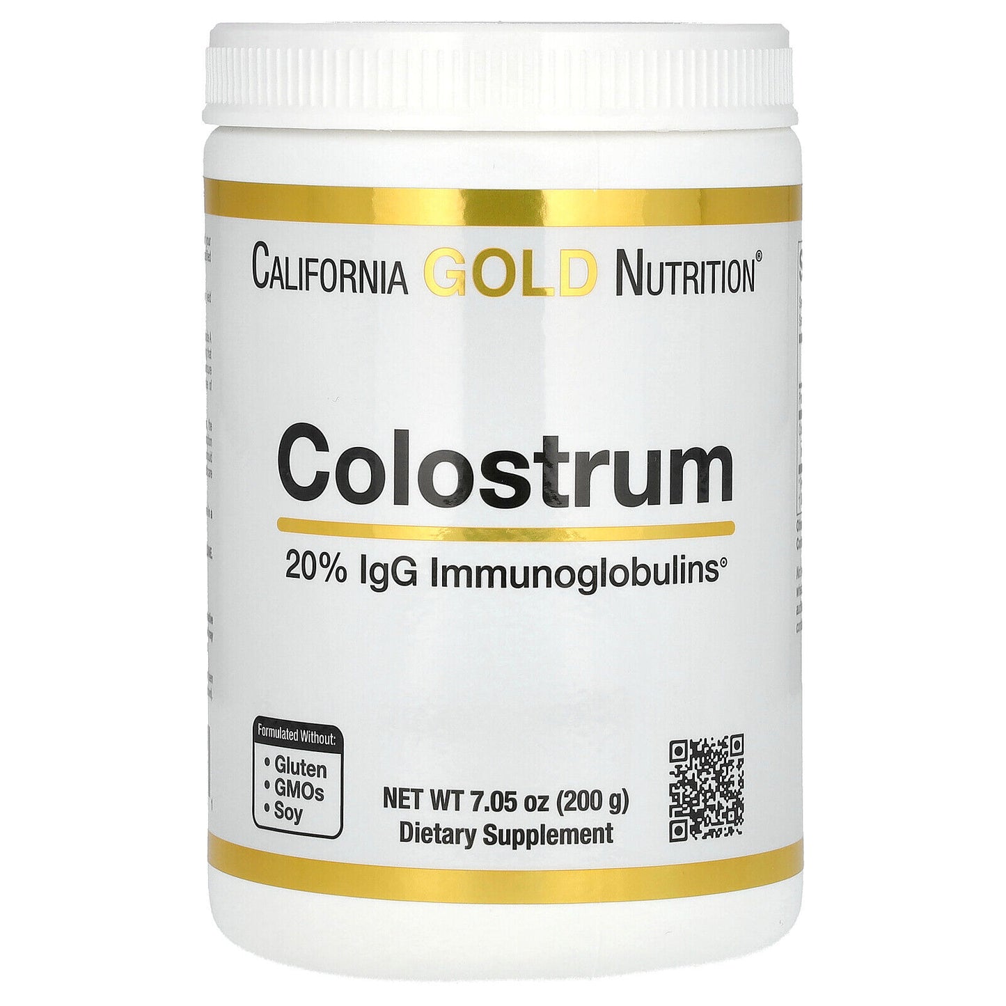 California Gold Nutrition Colostrum Highly Concentrated Instantized Egg-Free,