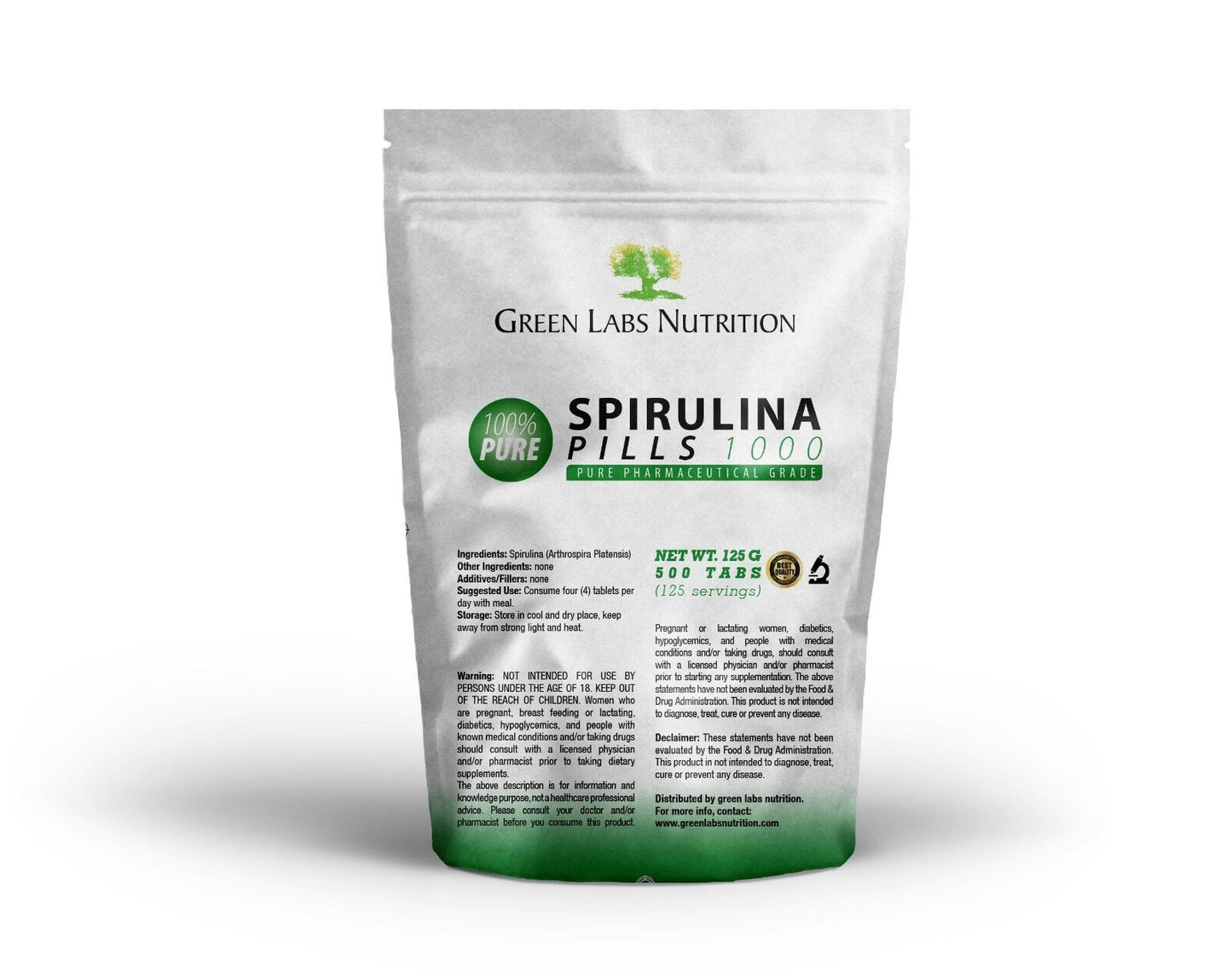 SPIRULINA TABLETS ORGANIC SUPERFOOD ALGAE