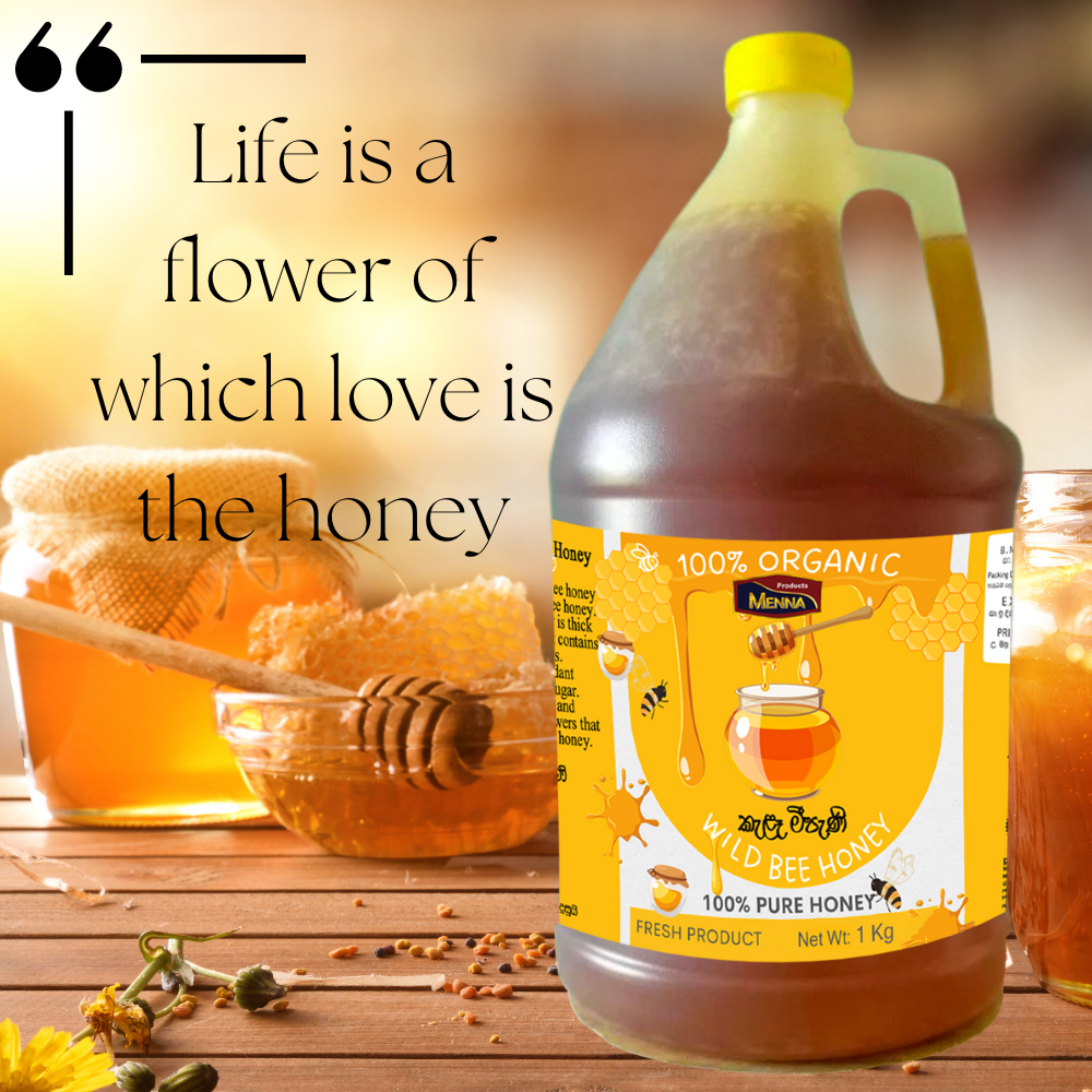 Pure Wild Honey 100% Raw, Unfiltered, and Unheated