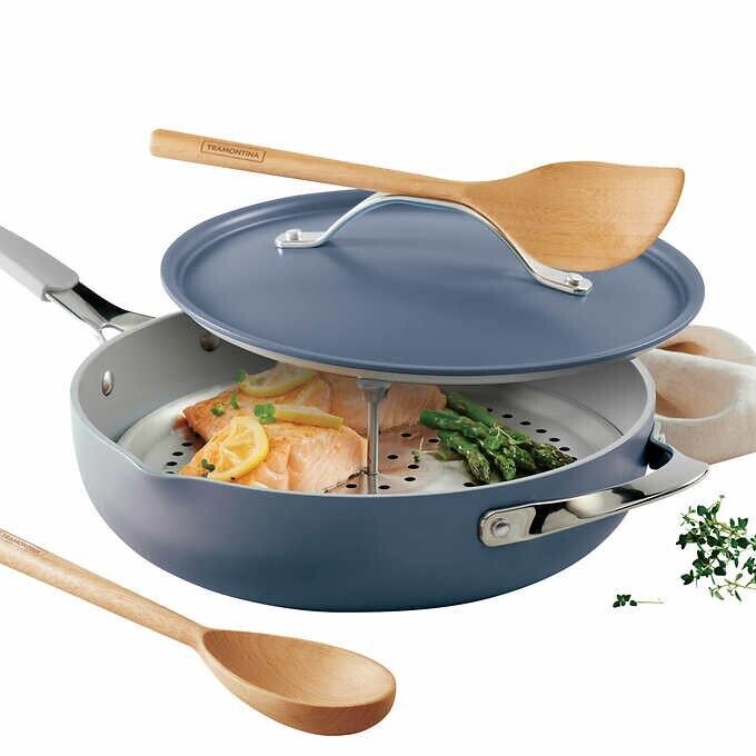 Tramontina All in One plus 5 Pc Set Non-Toxic Ceramic Non-Stick (Blue) - NEW!