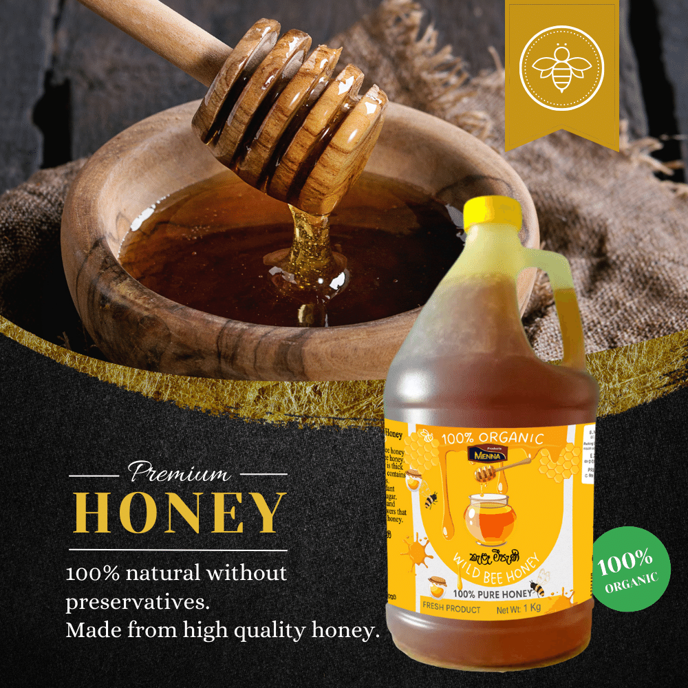 Pure Wild Honey 100% Raw, Unfiltered, and Unheated