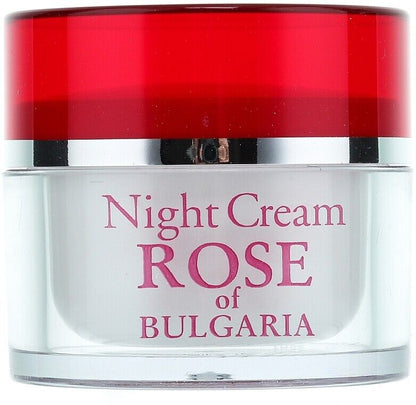 Rose of Bulgaria Night Cream with Natural Rose Water 50Ml Moisturizes Soothes