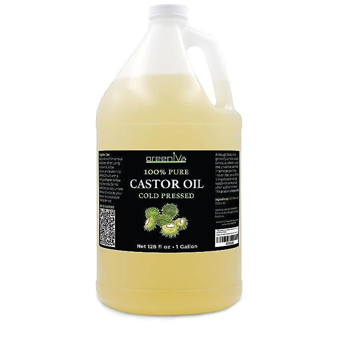 100% PURE CASTOR OIL - ORGANICALLY GROWN - COLD PRESSED - HEXANE FREE