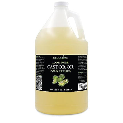 100% PURE CASTOR OIL - ORGANICALLY GROWN - COLD PRESSED - HEXANE FREE