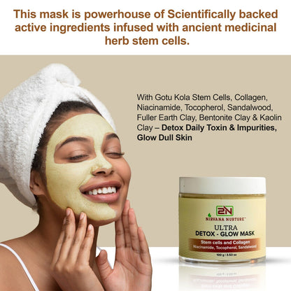 Detox Stem Cell Algae Ultra Glow Face Mask Natural