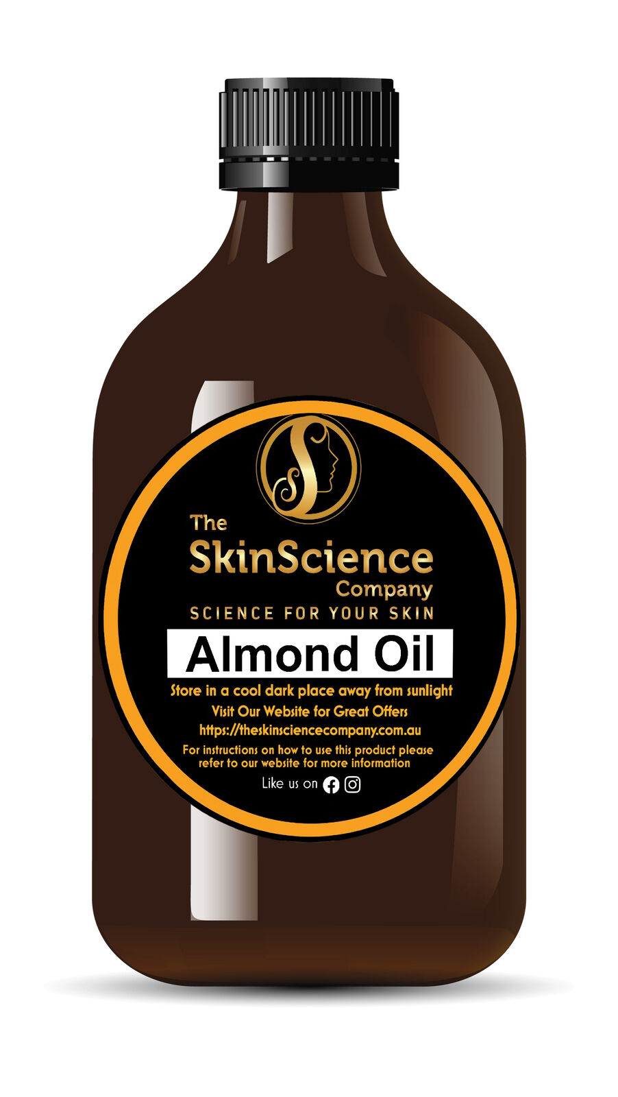 Organic Almond Sweet Oil Pure & Natural Anti-Aging Oil Cold Pressed