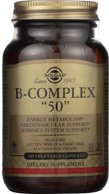 B-Complex "50" Solgar 100 Vegetable Capsules