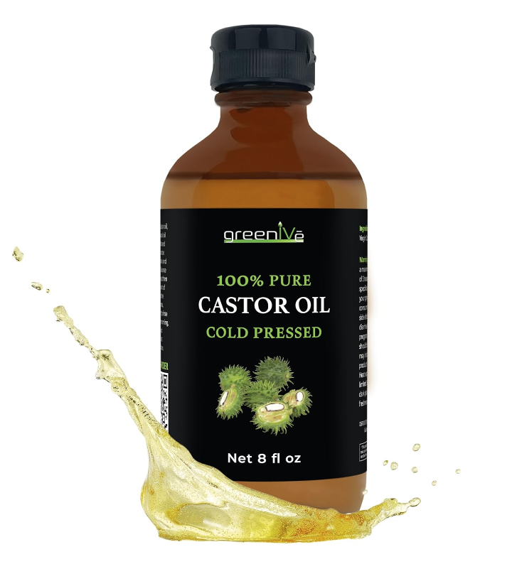 100% PURE CASTOR OIL - ORGANICALLY GROWN - COLD PRESSED - HEXANE FREE