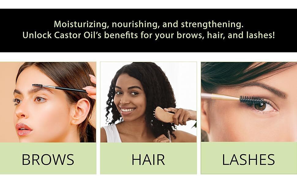 100% PURE CASTOR OIL - ORGANICALLY GROWN - COLD PRESSED - HEXANE FREE