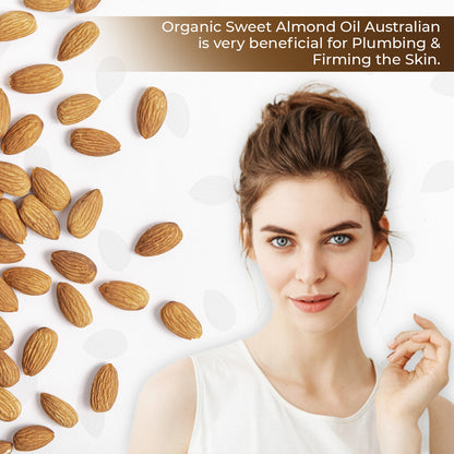 Organic Almond Sweet Oil Pure & Natural Anti-Aging Oil Cold Pressed