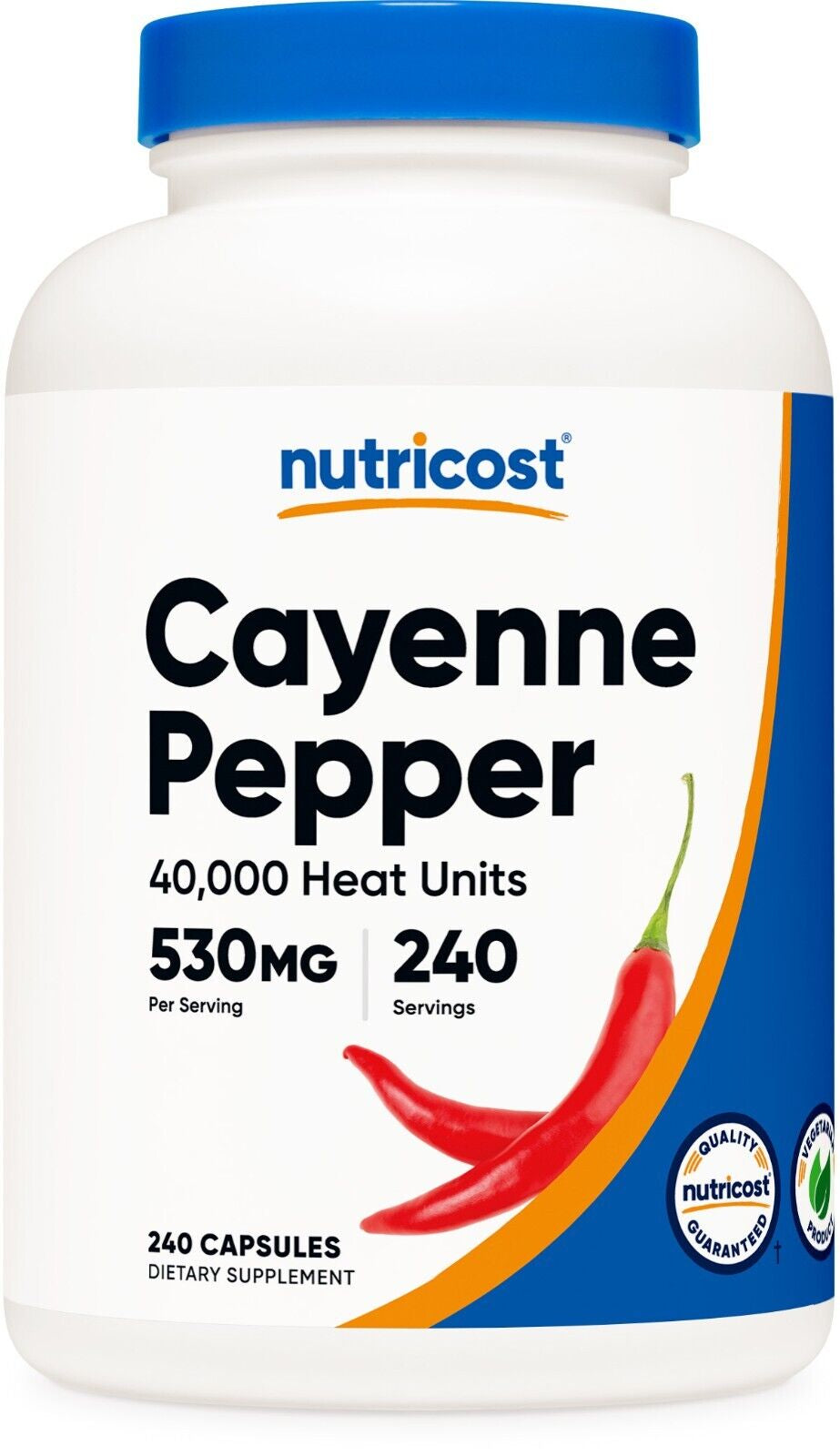 Cayenne Pepper 530Mg, 240 Capsules - Gluten Free, Non-Gmo