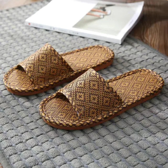 Natural Bamboo Slides/Sandals/ Slippers Rattan 