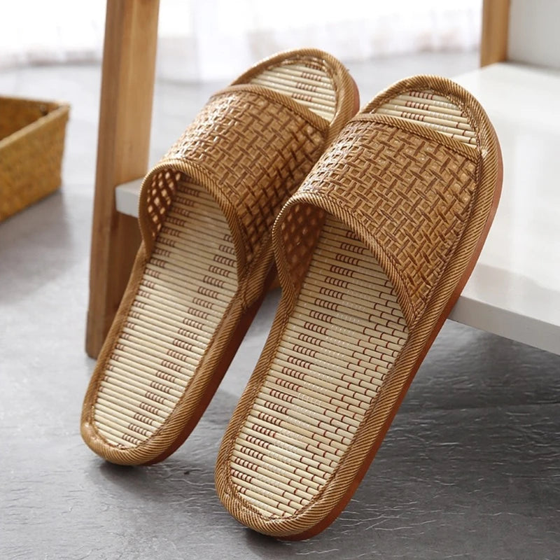 Natural Bamboo Slides/Sandals/ Slippers Rattan 