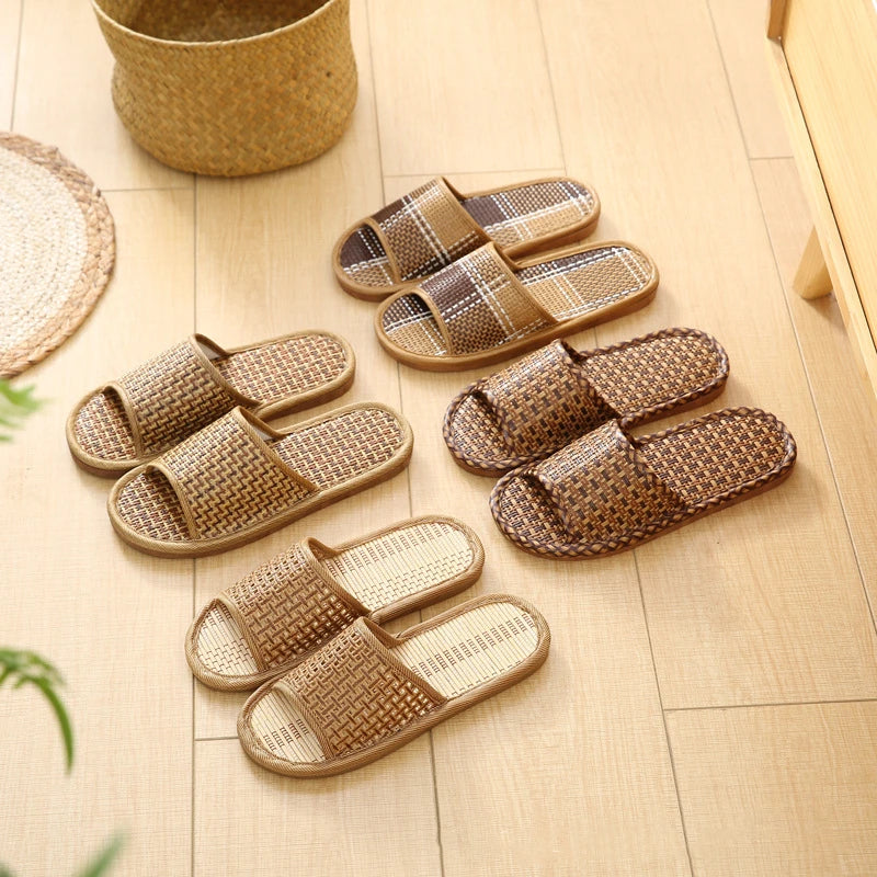 Natural Bamboo Slides/Sandals/ Slippers Rattan 