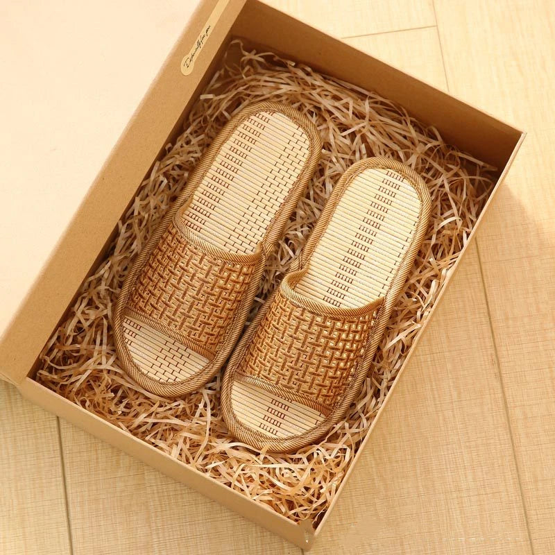 Natural Bamboo Slides/Sandals/ Slippers Rattan 