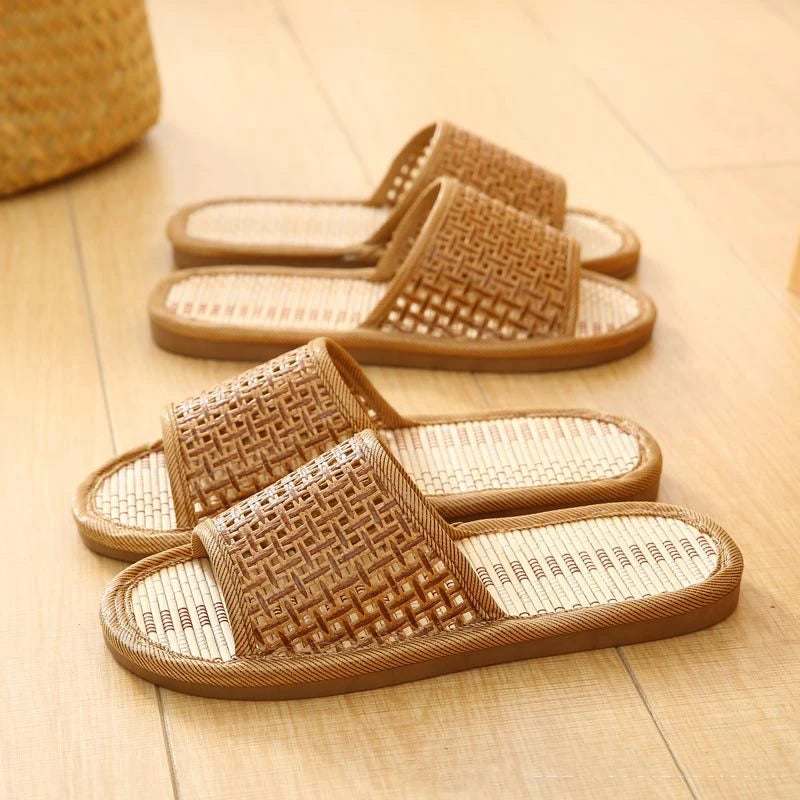 Natural Bamboo Slides/Sandals/ Slippers Rattan 