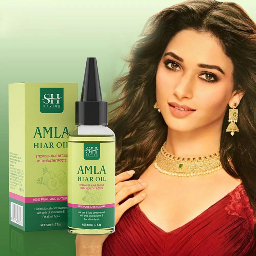 2023 Amla Oil for Hair Growth India Gooseberry Hair Oil anti Hair Loss Scalp Treatment Damaged Hair