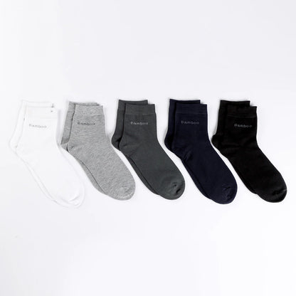 Bamboo Fiber Socks Men Casual 10 Pairs / Lot