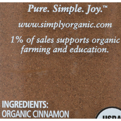 Organic Ground Ceylon Cinnamon, GMO Free 2.08 Oz Bottle