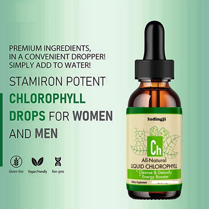 Pure Chlorophyll Liquid Extract Liquid Chlorophyll Drops for Skin Care Hair Care Detox Skin Oil 10ML Dietary Supplement