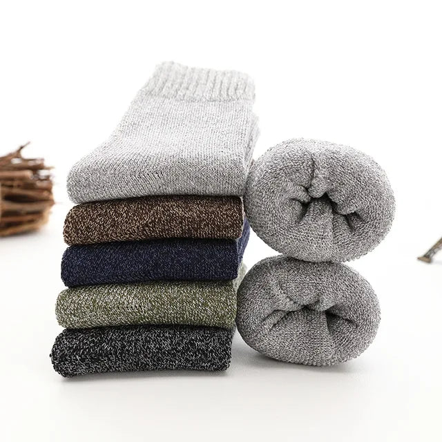 Thick Wool and Cotton Thermal Socks (5 pack)