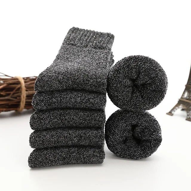 Thick Wool and Cotton Thermal Socks (5 pack)