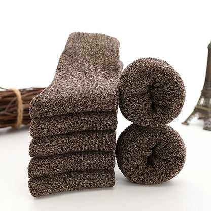 Thick Wool and Cotton Thermal Socks (5 pack)