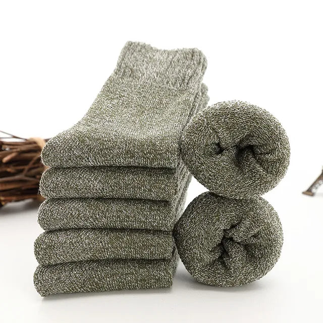 Thick Wool and Cotton Thermal Socks (5 pack)