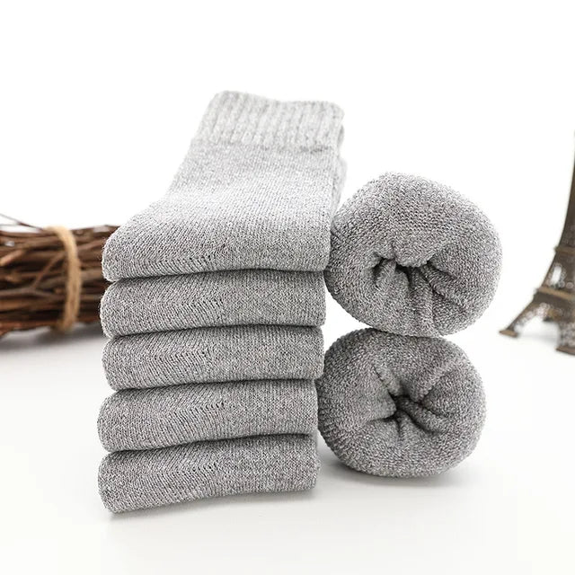 Thick Wool and Cotton Thermal Socks (5 pack)