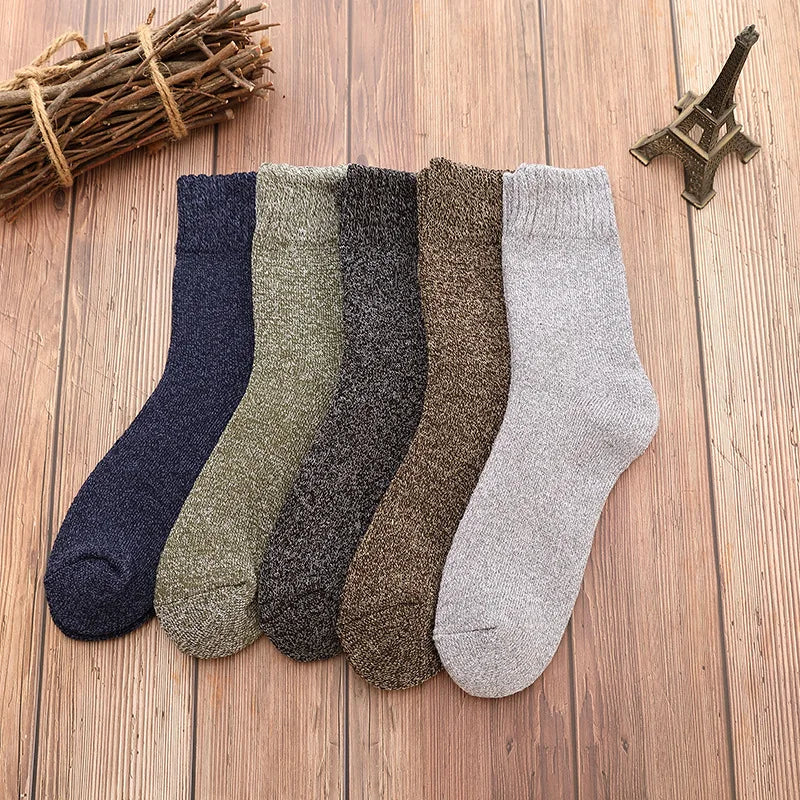 Thick Wool and Cotton Thermal Socks (5 pack)