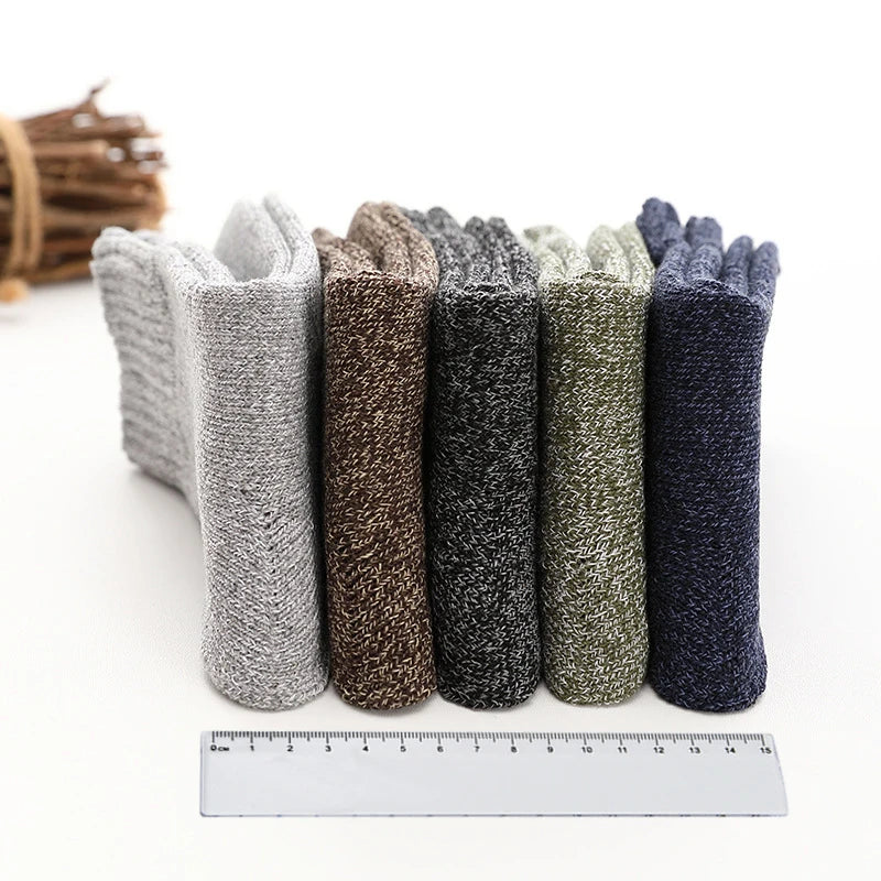 Thick Wool and Cotton Thermal Socks (5 pack)